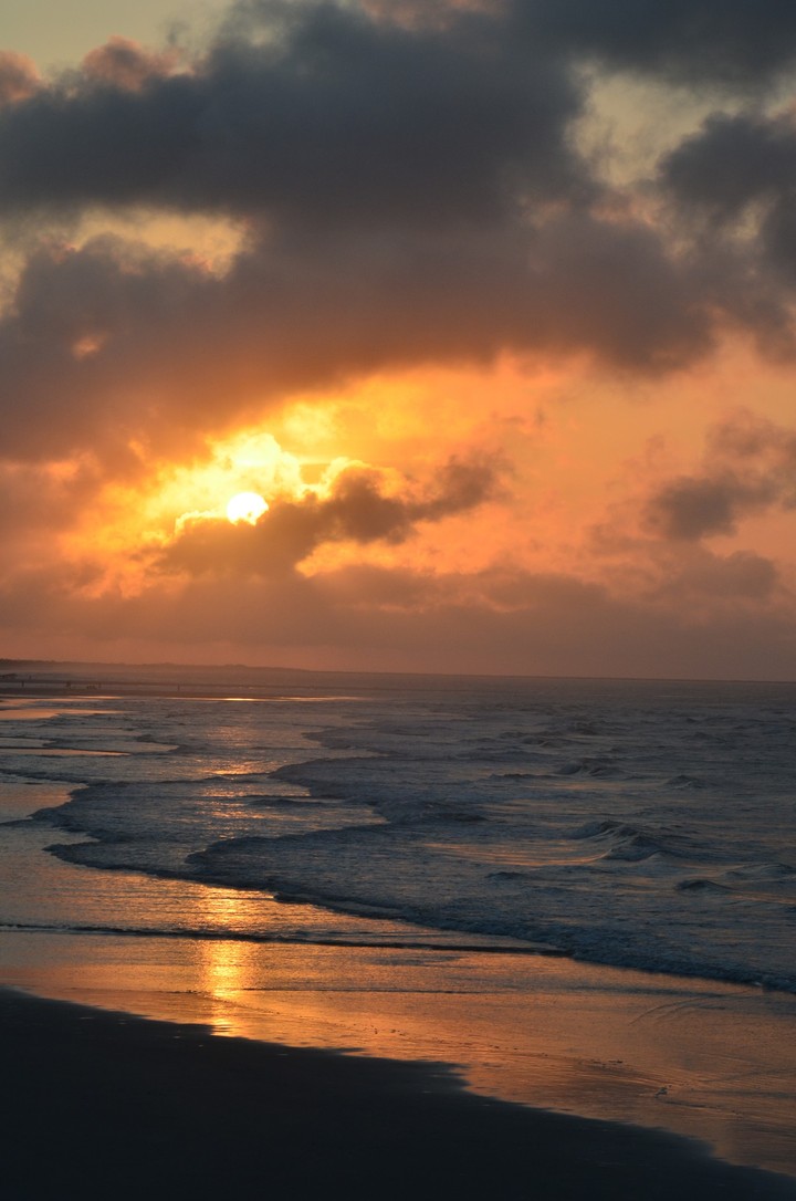 sunrise over the ocean