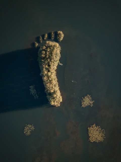 Aerial Footprint Island