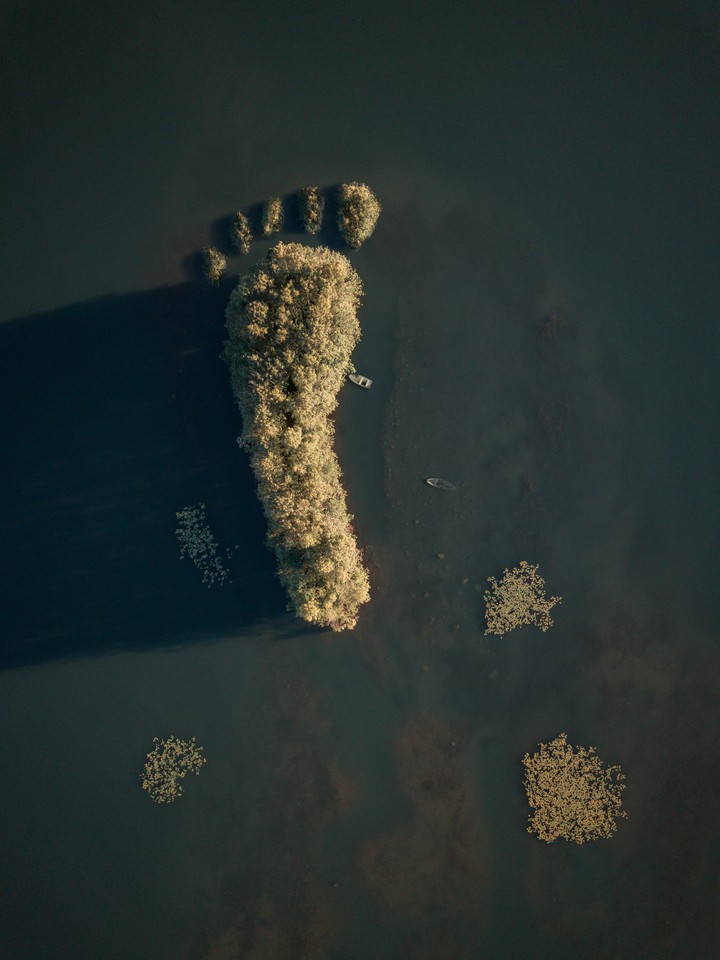 Aerial Footprint Island