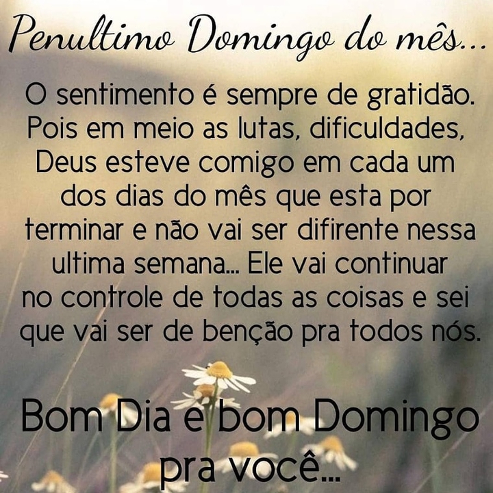 Domingo abençoado