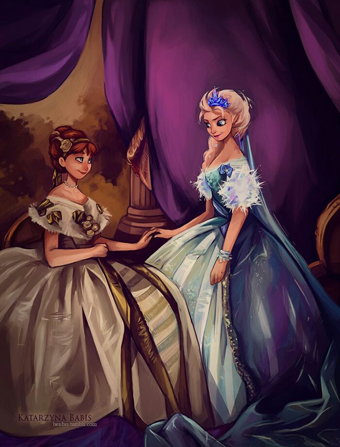 Anna and Elsa frozen