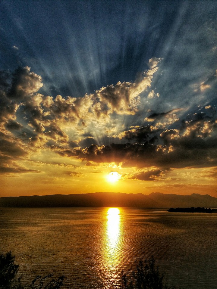 sunset in Ohrid