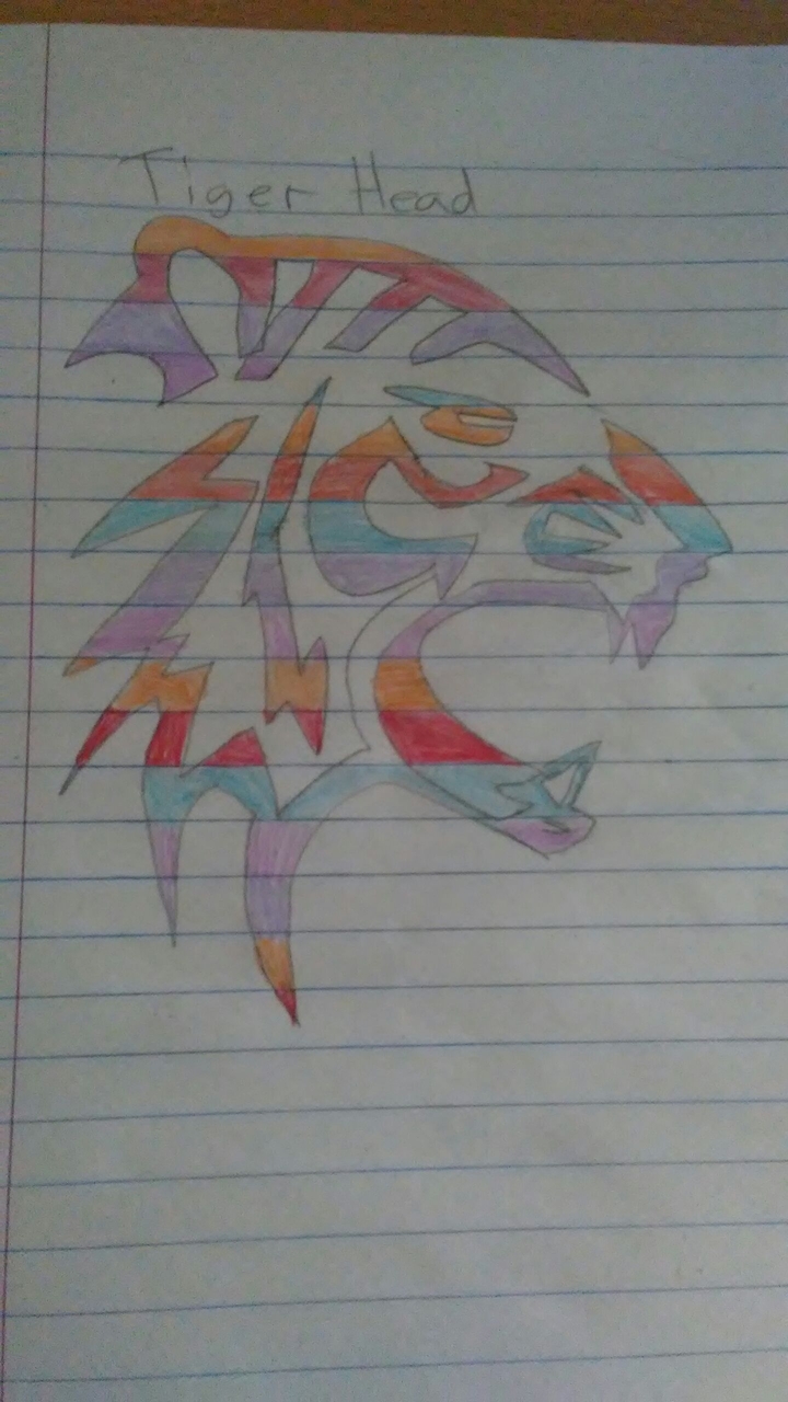tiger head tattoo art