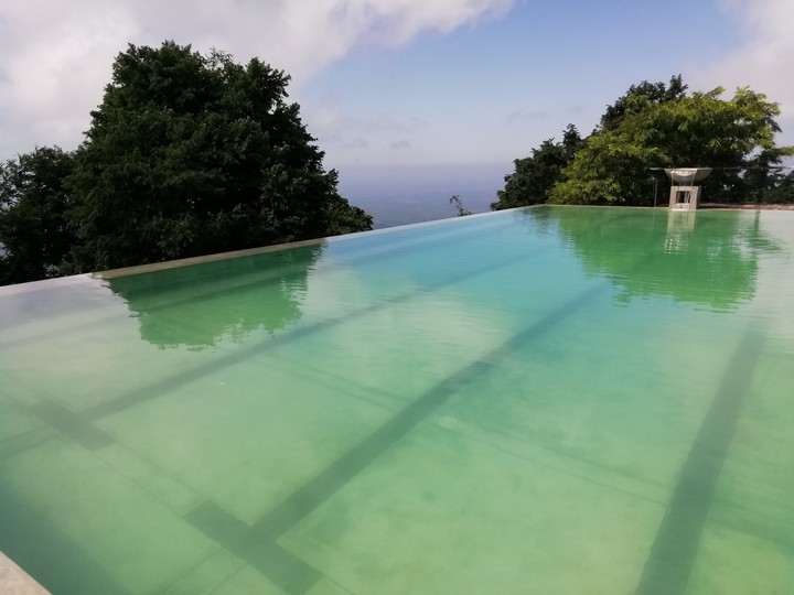 swimming pool on the hill