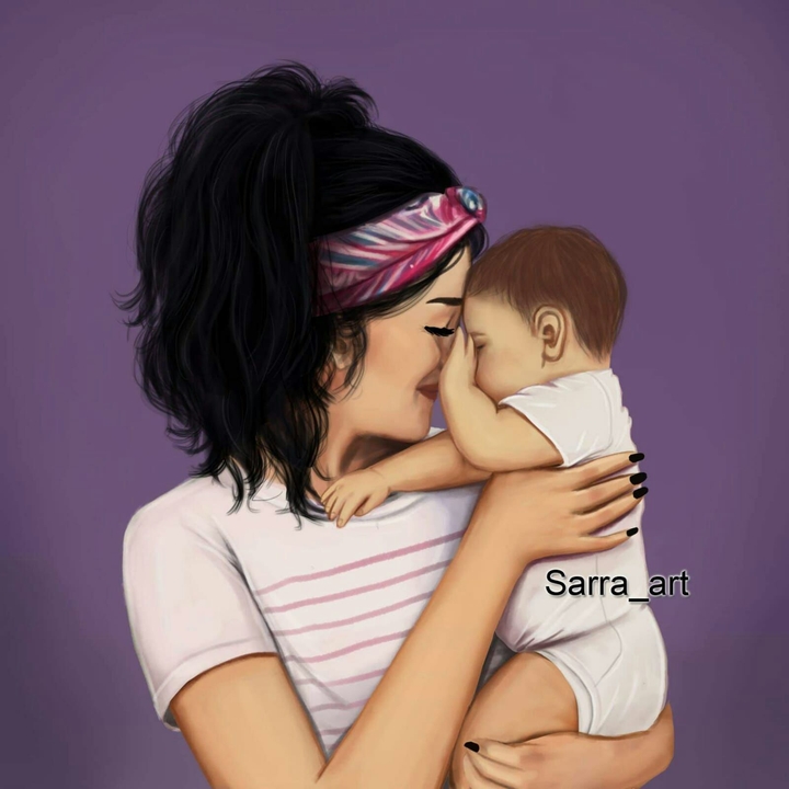 Mother with her baby