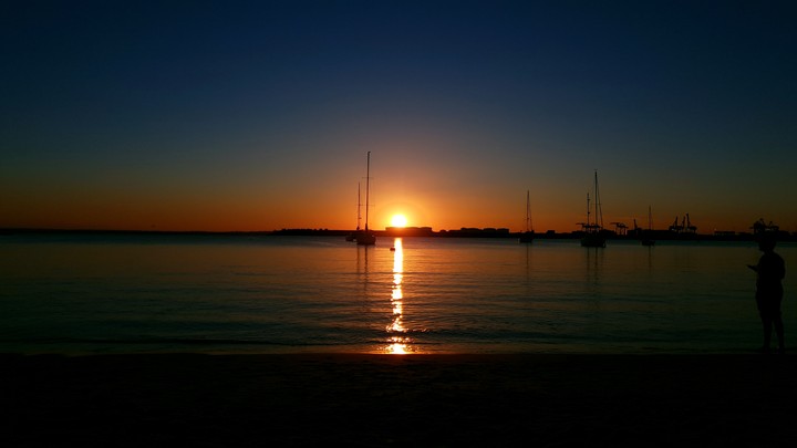 Sunset at beach