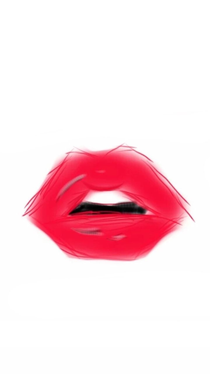 Red Kiss Lips