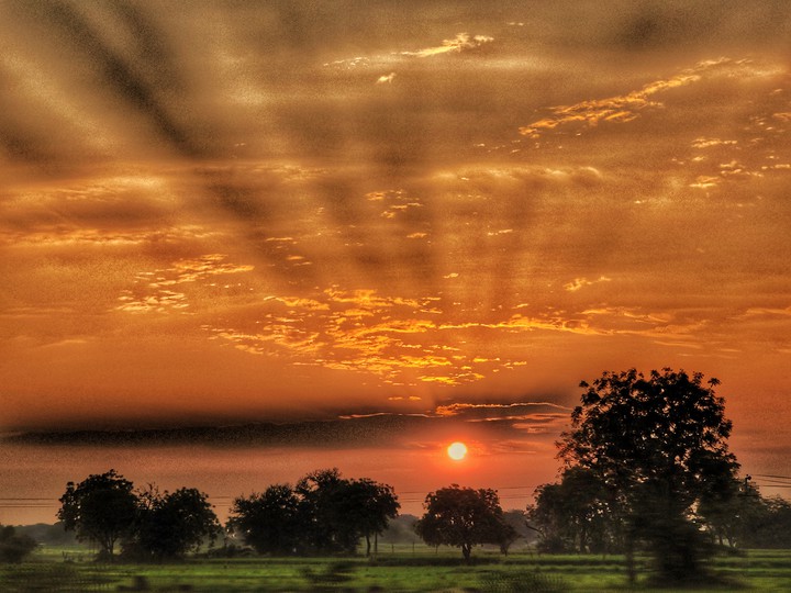 Early Morning sun raise
