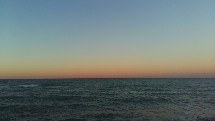 waiting sunset