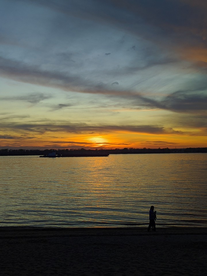 Sunset on the Volga