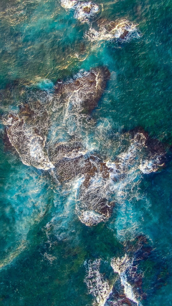 above a beautiful sea...