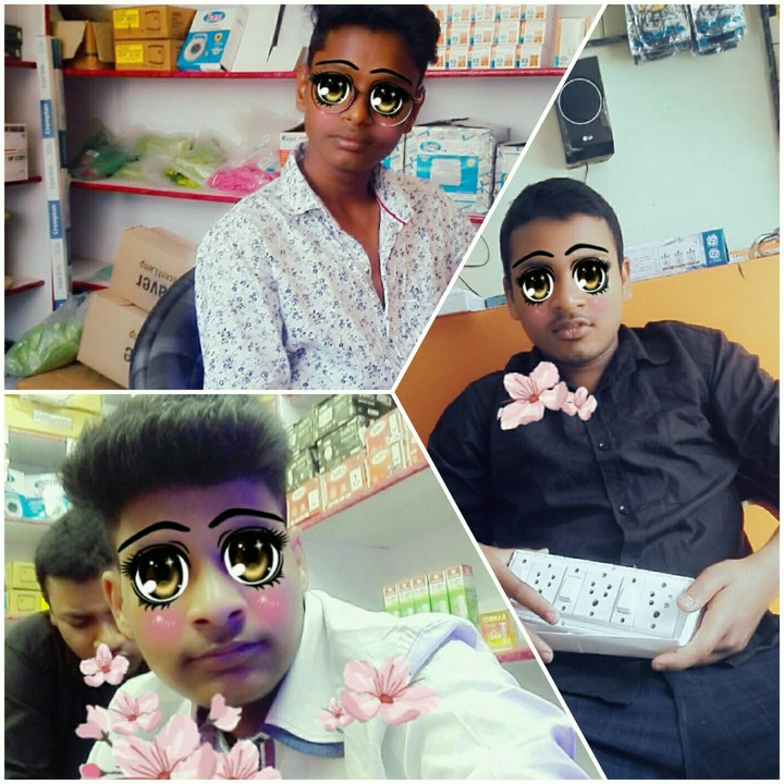 me and my friends in my shop