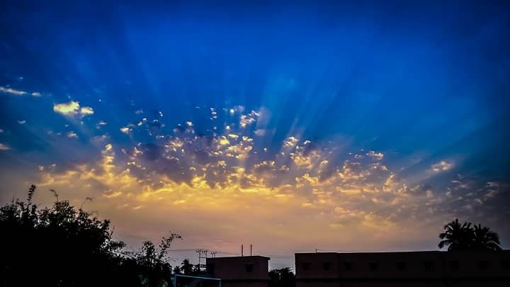 Sky is in fire