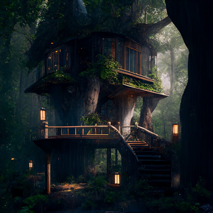 A tree house from Another World