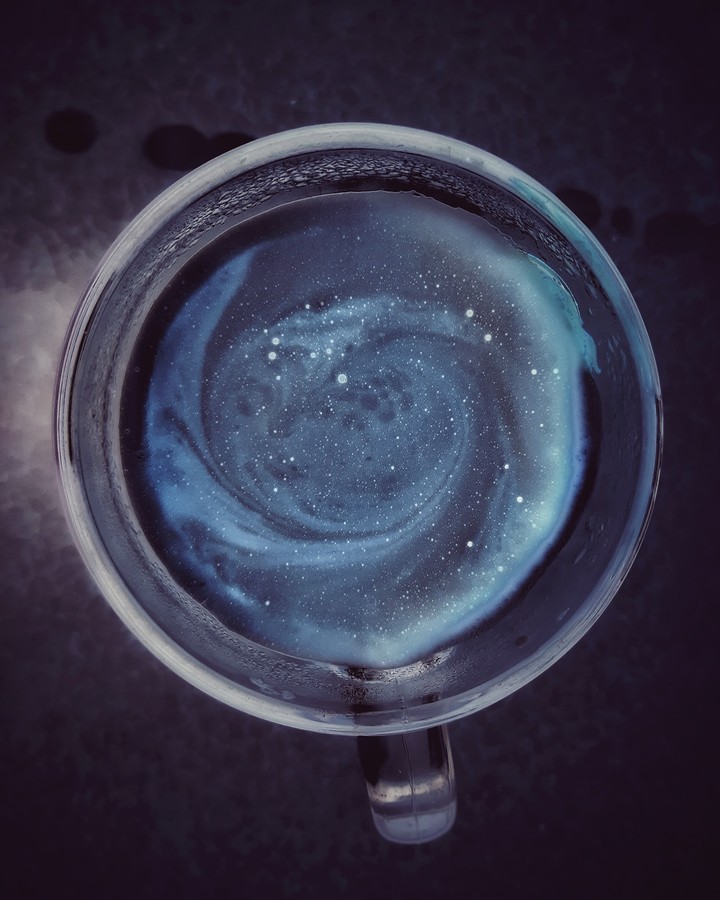 space in the cup