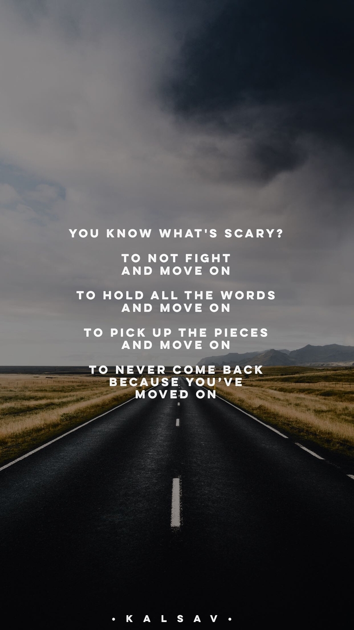 Moving On?