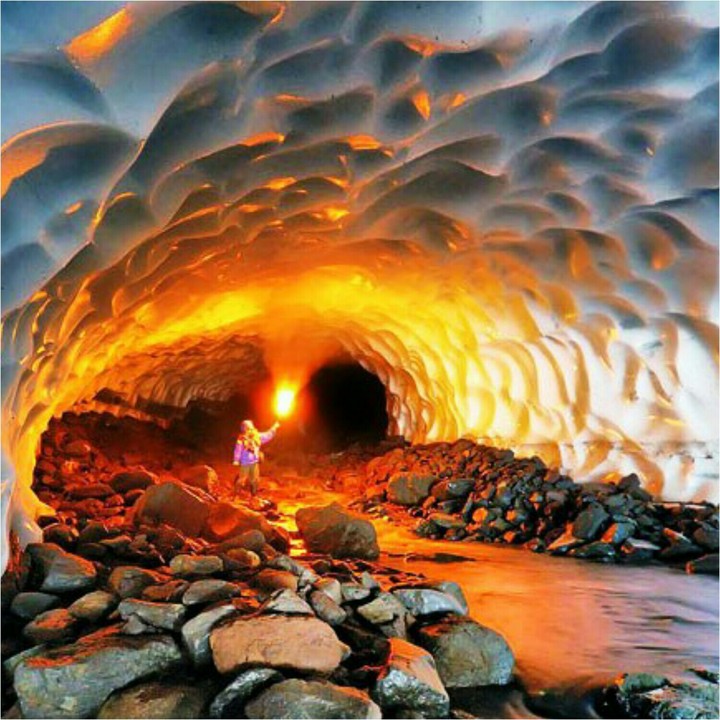 Ice cave in Iran