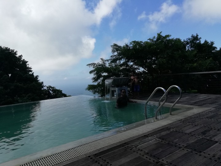 swimming pool on the hill