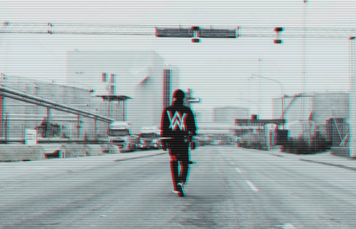 Alan Walker glitch wallpaper