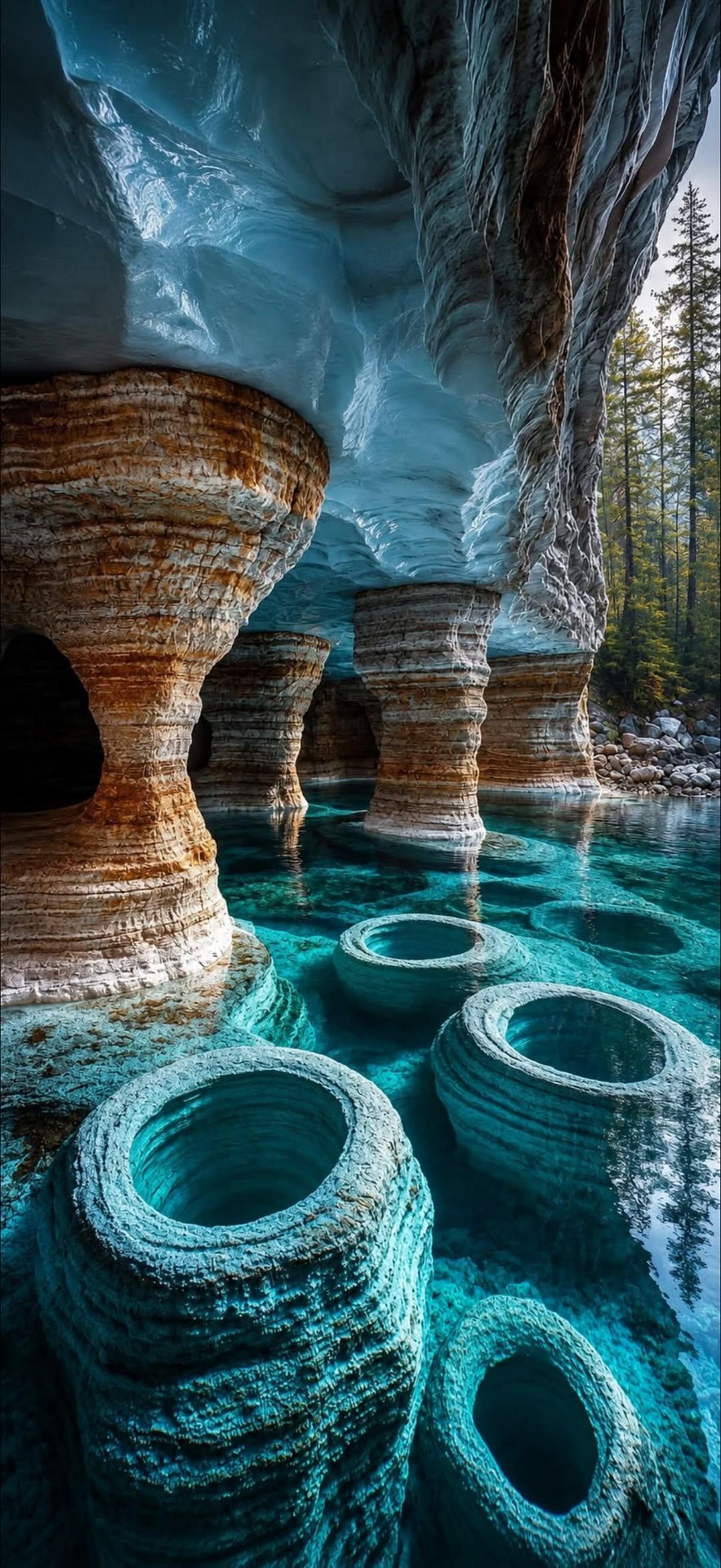 erosion, cave Hintergrundbilder