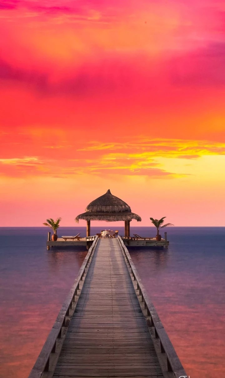 red sky