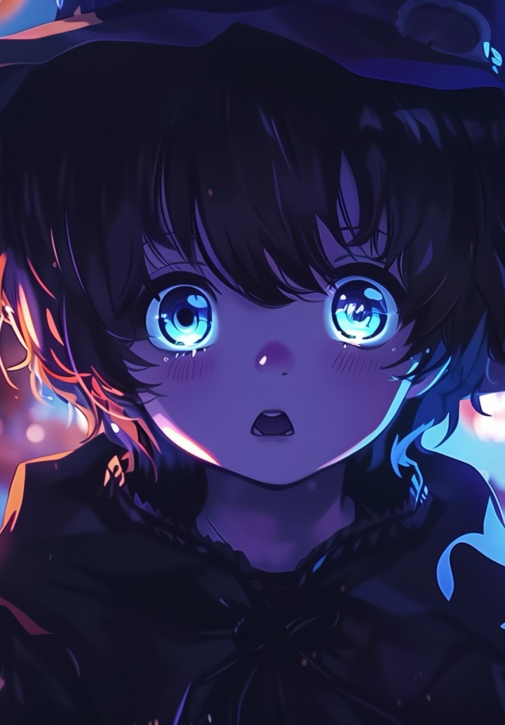 Anime cute boy cartoon character