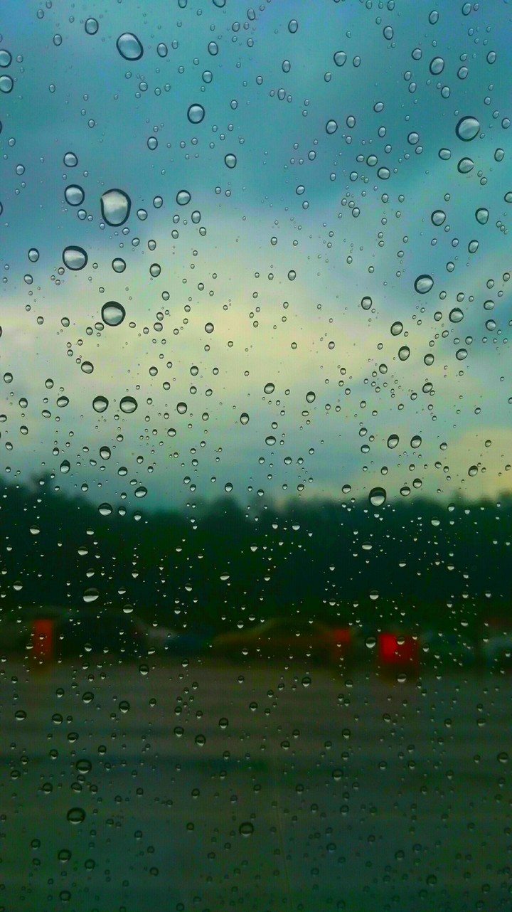 Rain on window