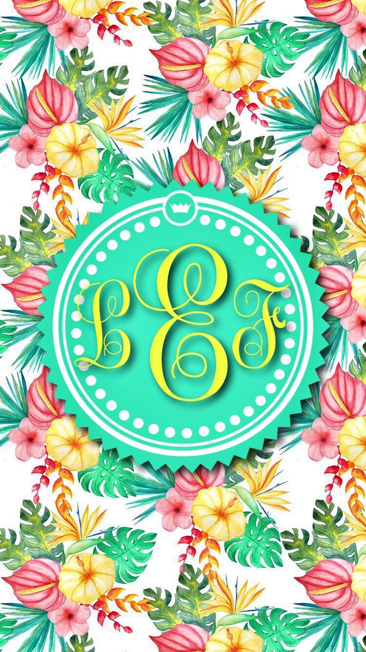 monogram flower