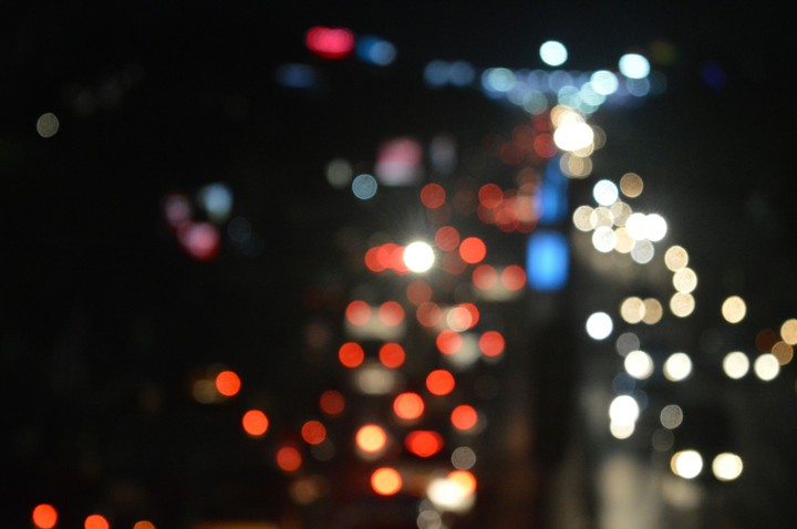 Road bokeh