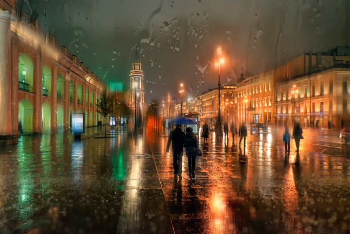 Nevskiy, rain
