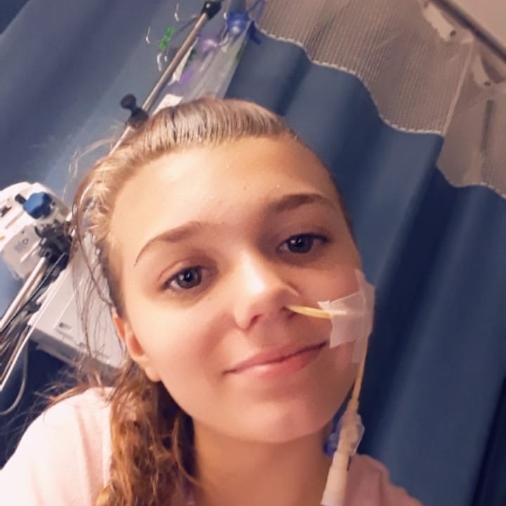 in the hospital