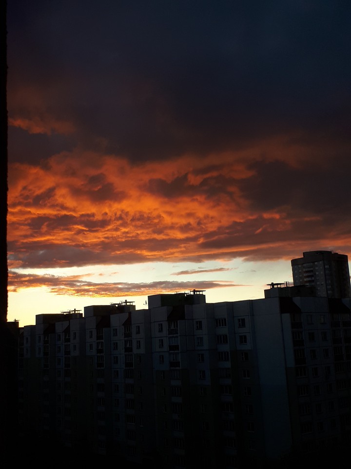 Red clouds