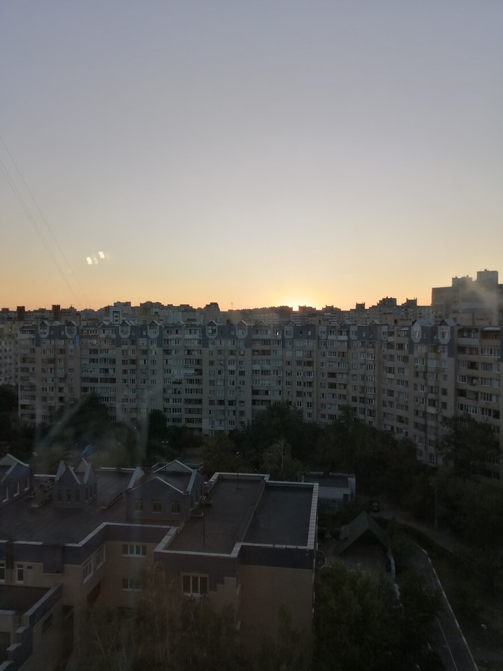 Закат.