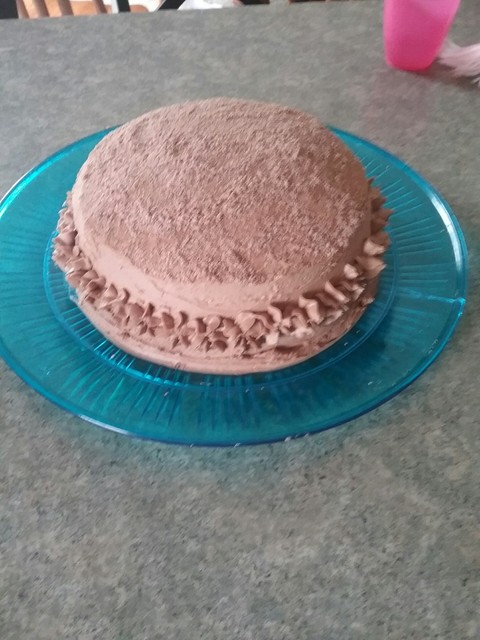 a chocolate cake for dads birthday