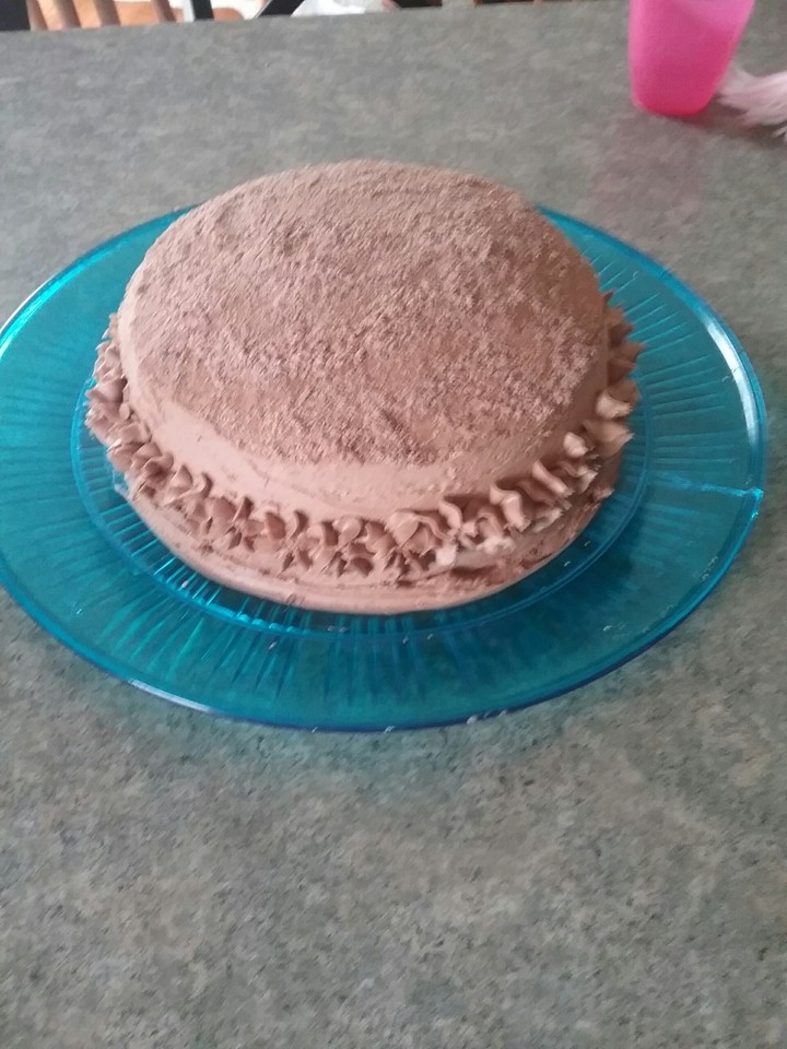 a chocolate cake for dads birthday