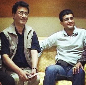 Sourav after an interview