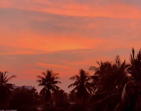 red sky