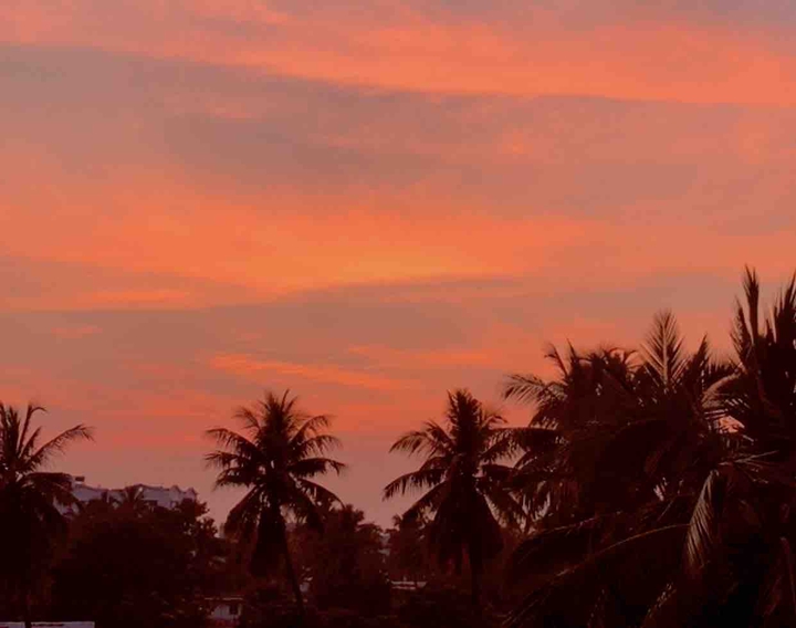 red sky