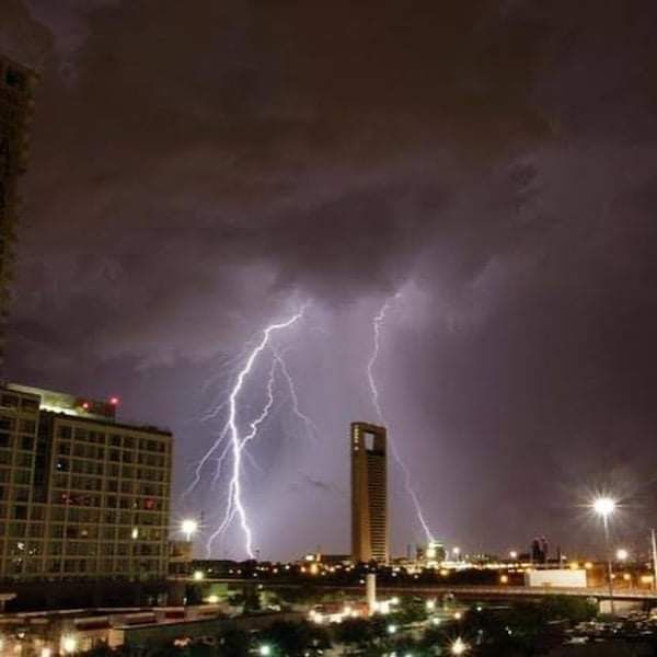 rayos sobr Monterrey México