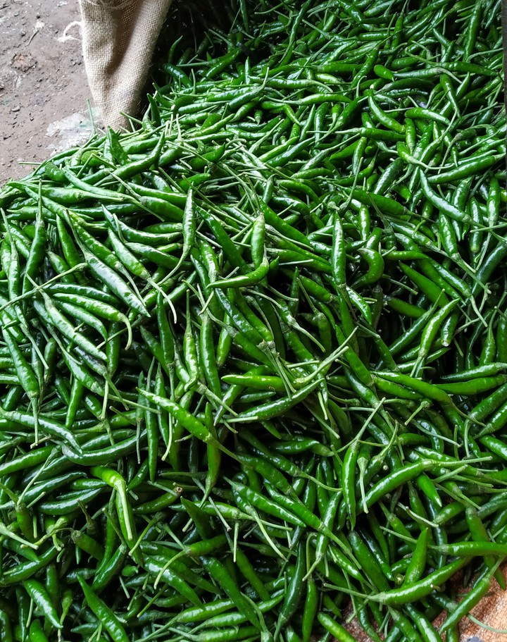 green chili peppers