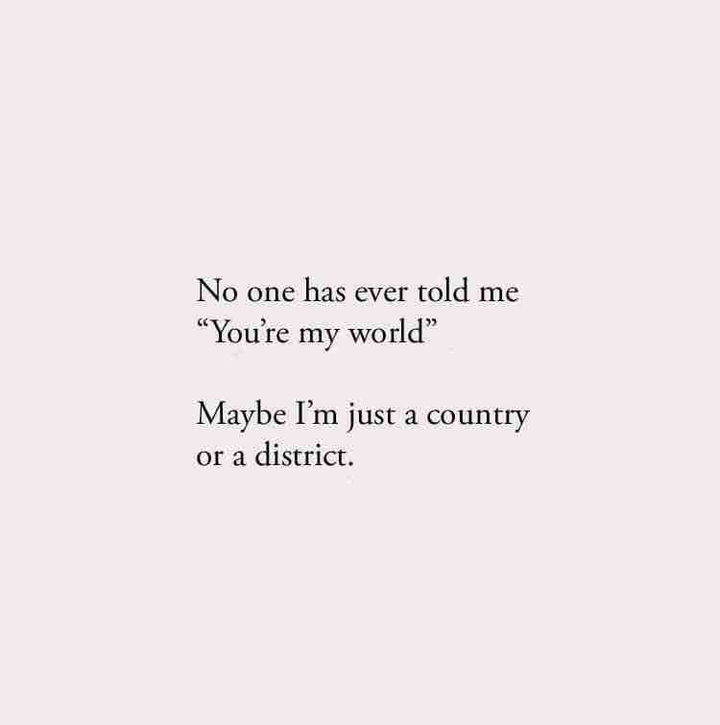 You’re my World