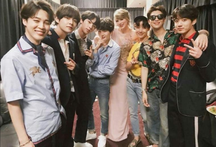 BTS and Taylor Swift
