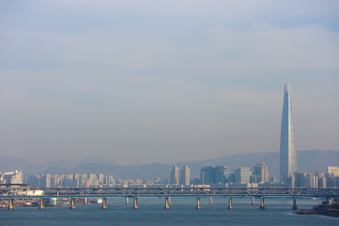 성수대교에서 보이는 전경