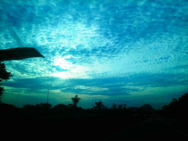 Brazil City of Maricá Road BR. Blue