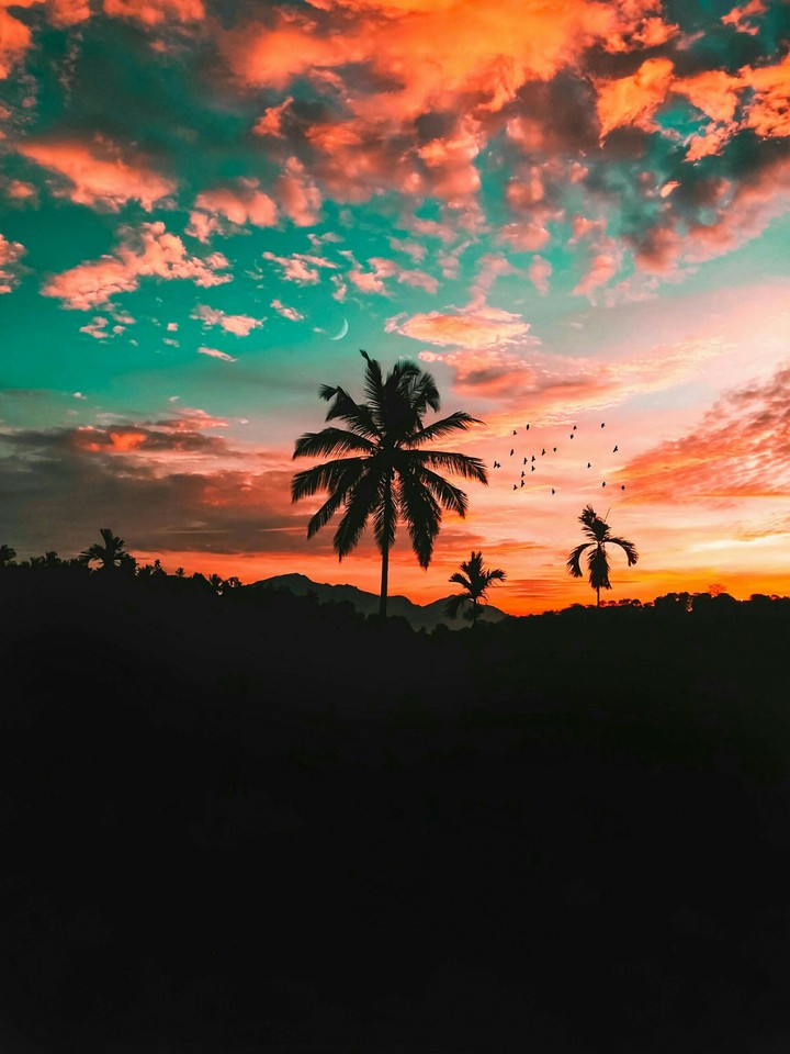 red sky