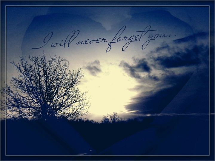 never forget you