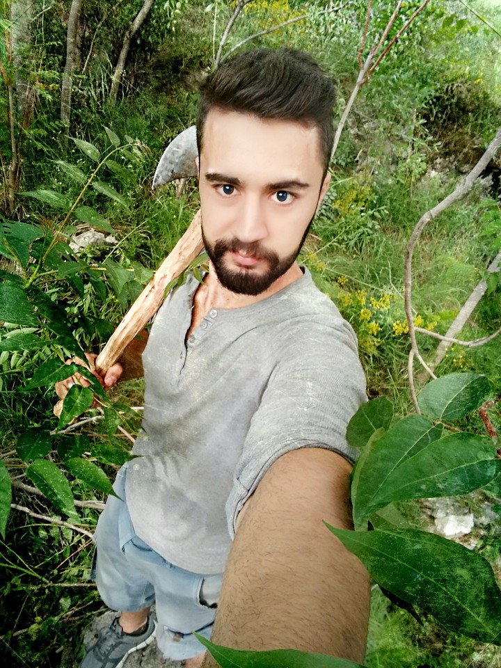 Man in the forest