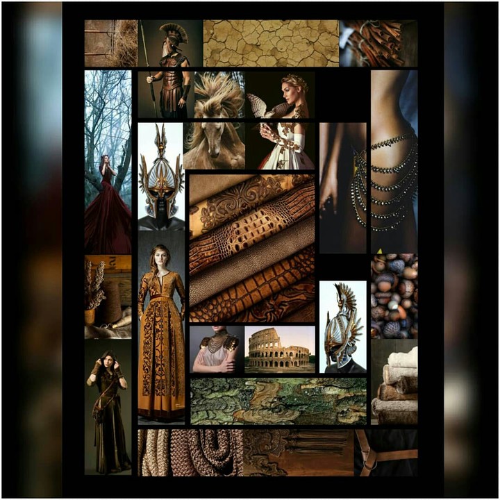 mood bord... Fashion panel design for elora brand