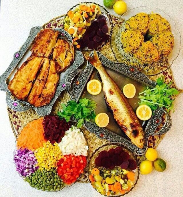 ☀♨ Iranian food ( wahit fish and rice )