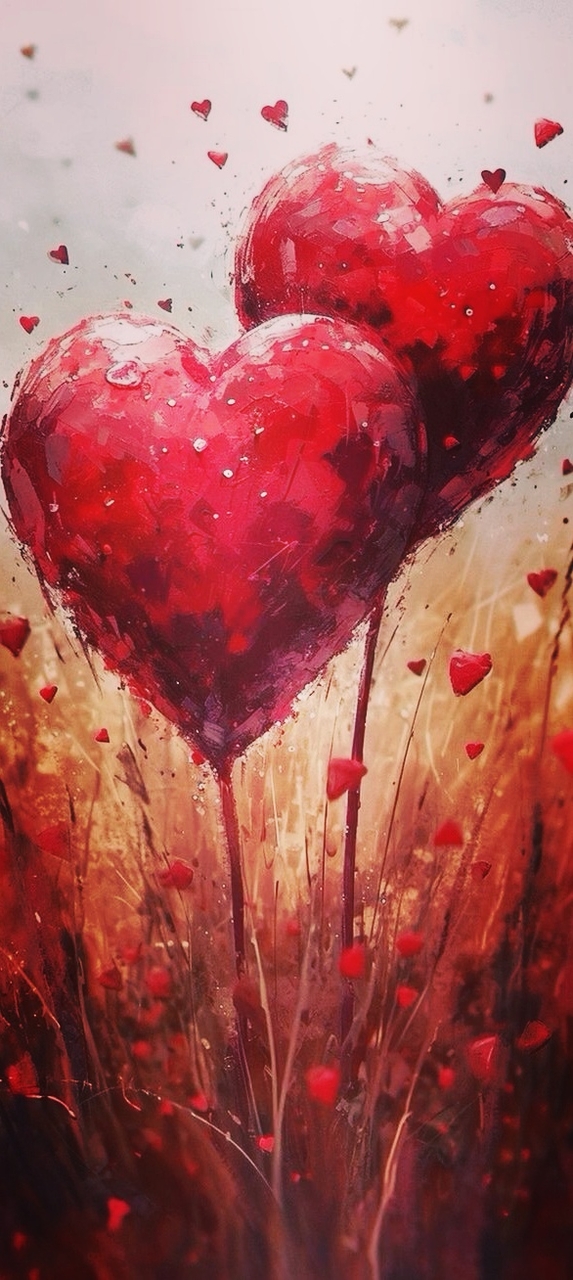 papéis de parede heart, wildflower